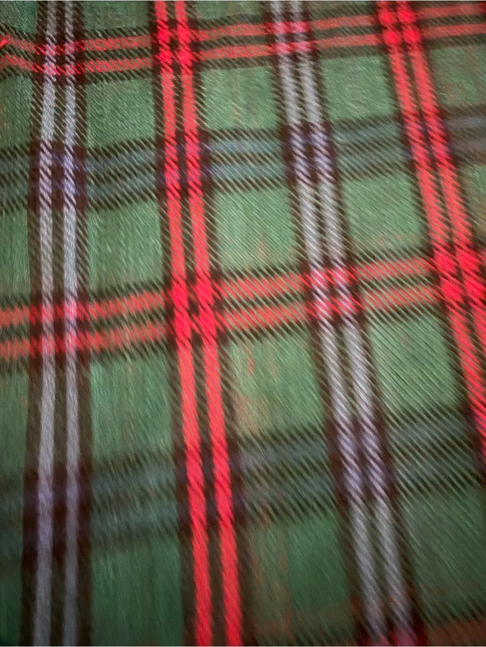 Vintage Tartan Cotton Tablecloth